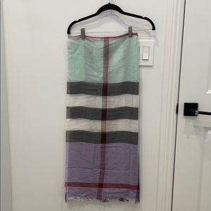 💯 BURBERRY SILK COTTON SCARF SHAWL WRAP